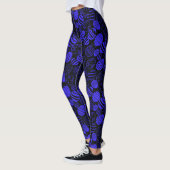 Ostereier Muster 01.b Schwarze BG Leggings (Links)