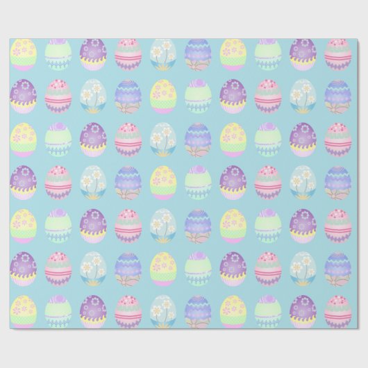 Ostereier Muster farbig ID177 Geschenkpapier (Flach)
