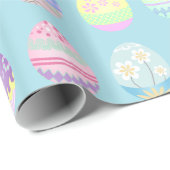 Ostereier Muster farbig ID177 Geschenkpapier (Rolleneckpunkt)