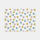 Ostereier-Muster Fleecedecke (Vorderseite (Horizontal))