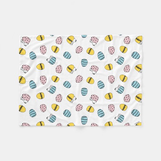 Ostereier-Muster Fleecedecke (Vorderseite (Horizontal))