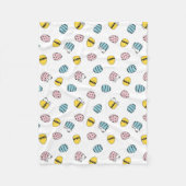 Ostereier-Muster Fleecedecke (Vorderseite)