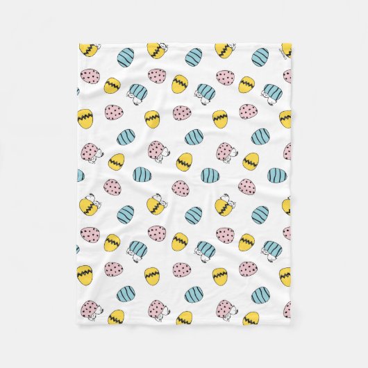 Ostereier-Muster Fleecedecke (Vorderseite)