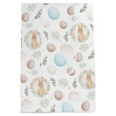 Ostereier Muster Frühlingshütte Mittlere Geschenkt Geschenktüte (Rückseite)