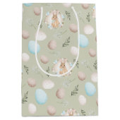 Ostereier Muster Frühlingshütte Mittlere Geschenkt Geschenktüte (Vorderseite)