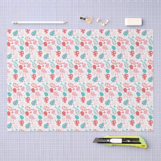 Ostereier - Muster für die sonnigen Ohren Seidenpapier (Handwerk)