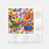 Ostereier-Muster Kinderparty Servietten (Vorderseite)