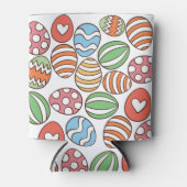 Ostereier-Muster können kühlen - farbenfroher Urla Dosenkühler (Vorderseite)