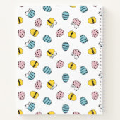 Ostereier-Muster Notizblock (Rückseite)