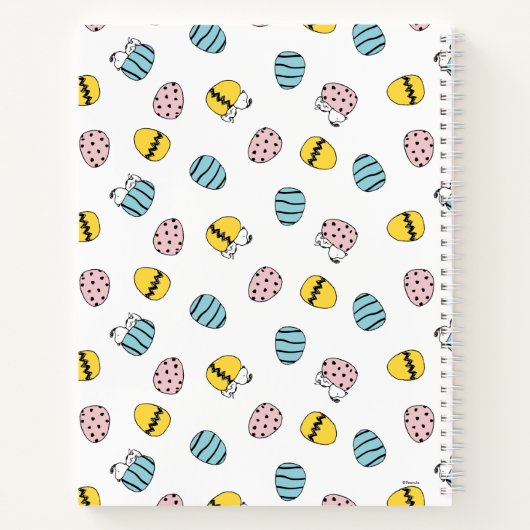 Ostereier-Muster Notizblock (Rückseite)
