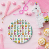 Ostereier Muster Pappteller (Party)