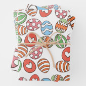 Ostereier-Muster-Verpackungspapier - farbiges Gesc Geschenkpapier Set (Beispiel)
