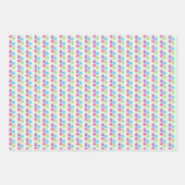 Ostereier-Muster Wrapping Paper Geschenkpapier Set (Vorderseite 3)
