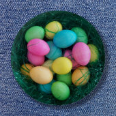 Ostereier-Nest-Foto Button