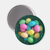 Ostereier Nest Magnet (Vorderseite/Rückseite)