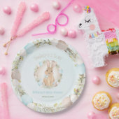 Ostereier Niedlich Bunny Spring Blue Baby Dusche Pappteller (Party)
