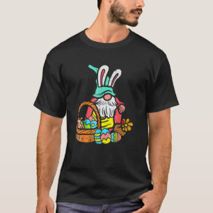Ostereier Nordic Garden Gnome Bunny Basket T-Shirt