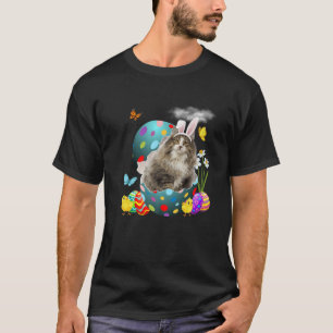 Ostereier Norwegischer Wald Bunny Cat Geschenke Ka T-Shirt