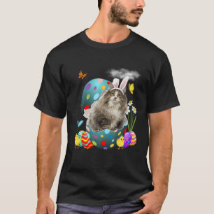Ostereier Norwegischer Wald Bunny Cat Geschenke Ka T-Shirt