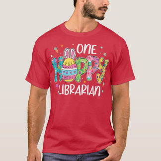 Ostereier One Hobby Librarian Bunny Lover Osterfes T-Shirt