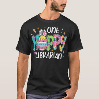 Ostereier One Hobby Librarian Bunny Lover Osterfes T-Shirt