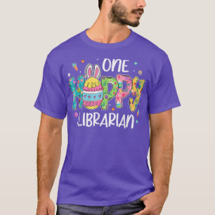 Ostereier One Hobby Librarian Bunny Lover Osterfes T-Shirt