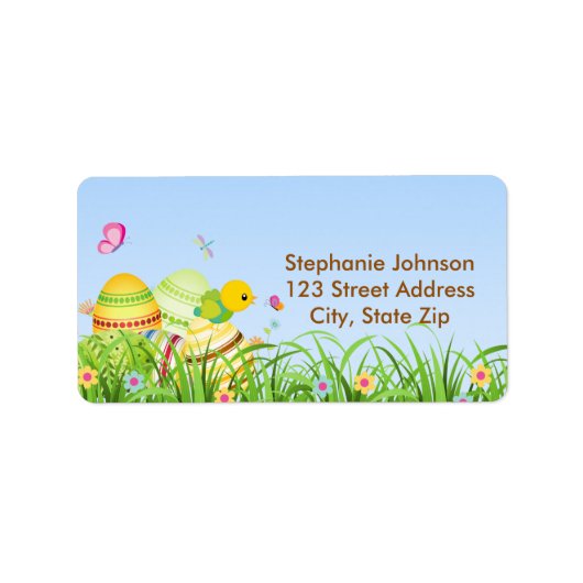 Ostereier - Osteradresse Adressaufkleber (Vorne)