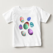 Ostereier Ostereier Jagd farbenfrohe Ostereier Baby T-shirt (Vorderseite)