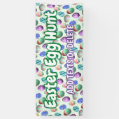 Ostereier Ostereier Jagen Ostern Party Willkommen Banner (Vertikal)