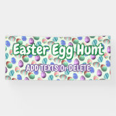 Ostereier Ostereier Jagen Ostern Party Willkommen Banner (Horizontal)