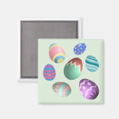 Ostereier Ostereier Party Ostereier Jagen Niedlich Magnet (Vorderseite/Rückseite)