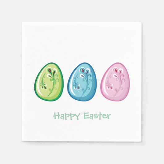 Ostereier Ostereier Party Papier Napkin Set Serviette (Vorderseite)