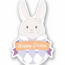 Ostereier. Osterhase.Frohe Ostern Aufkleber