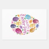 Ostereier, Osterhase Geschenkpapier Set (Vorderseite)