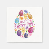 Ostereier, Osterhase Serviette (Vorderseite)