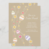 Ostereier Ostern Brunch Party Einladung (Vorne/Hinten)