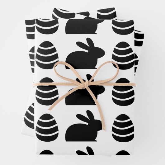 Ostereier Ostern Bunny Happy Ostermuster Geschenkpapier Set (Beispiel)