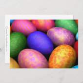 Ostereier (Ostern) Einladung (Vorne/Hinten)