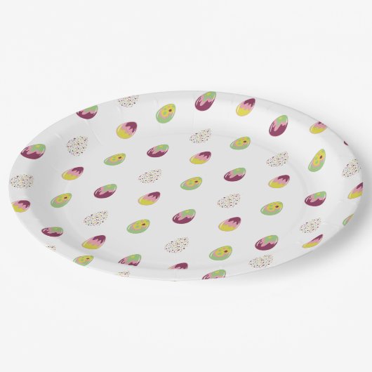 Ostereier. Pappteller (Schrägansicht)