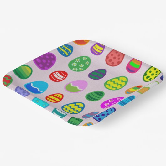 Ostereier Pappteller (Gewinkelt)