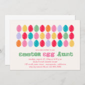 Ostereier-Party Einladungen (Vorne/Hinten)