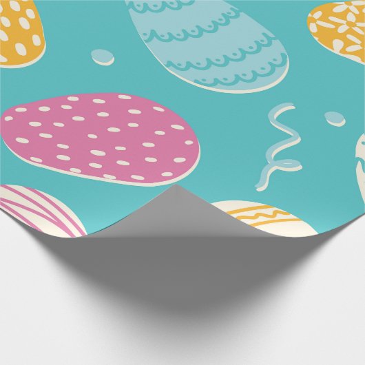 Ostereier-Party Geschenkpapier (Ecke)