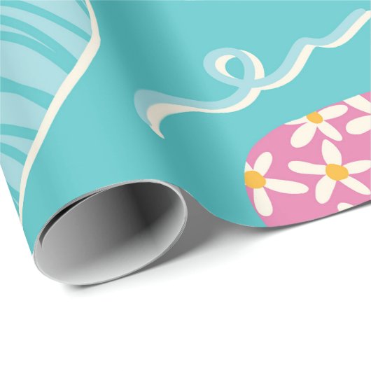 Ostereier-Party Geschenkpapier (Rolleneckpunkt)