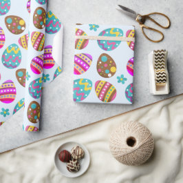 Ostereier Pastel Blue Gift Geschenkpapier