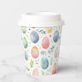 Ostereier Pastel Serenade Pappbecher (Rückseite)