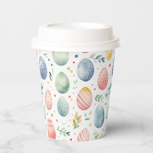 Ostereier Pastel Serenade Pappbecher (Vorderseite)