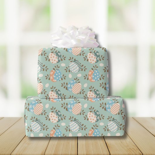 Ostereier-Pastellmuster Geschenkpapier