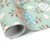 Ostereier-Pastellmuster Geschenkpapier (Rolleneckpunkt)