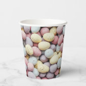 Ostereier Pastellpapierkäfige Pappbecher (Rückseite)
