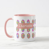Ostereier personalisiert Name Rosa Tasse (Links)